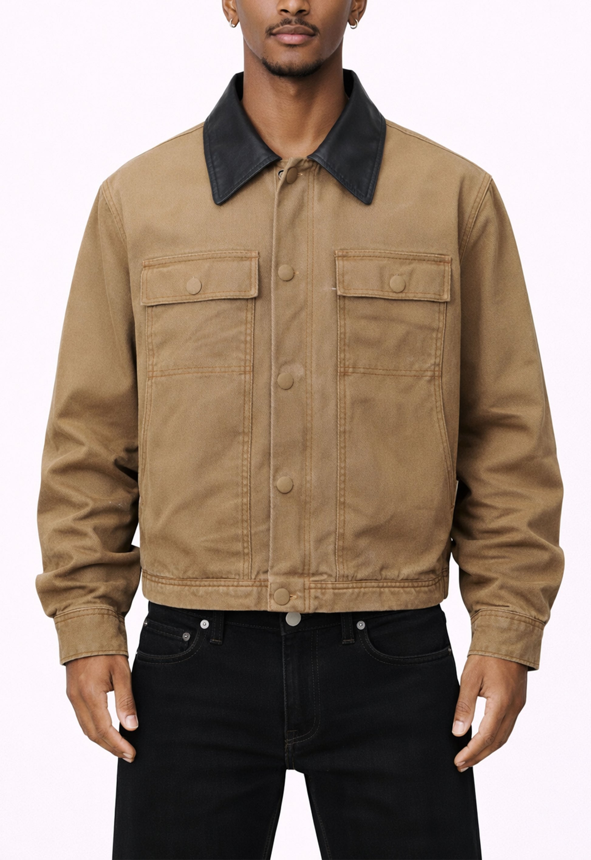TAN SUEDE WORK JACKET Jackets | STREETWEAR APPAREL | UNDEVELOPED