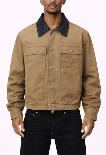 TAN SUEDE WORK JACKET Jackets | STREETWEAR APPAREL | UNDEVELOPED