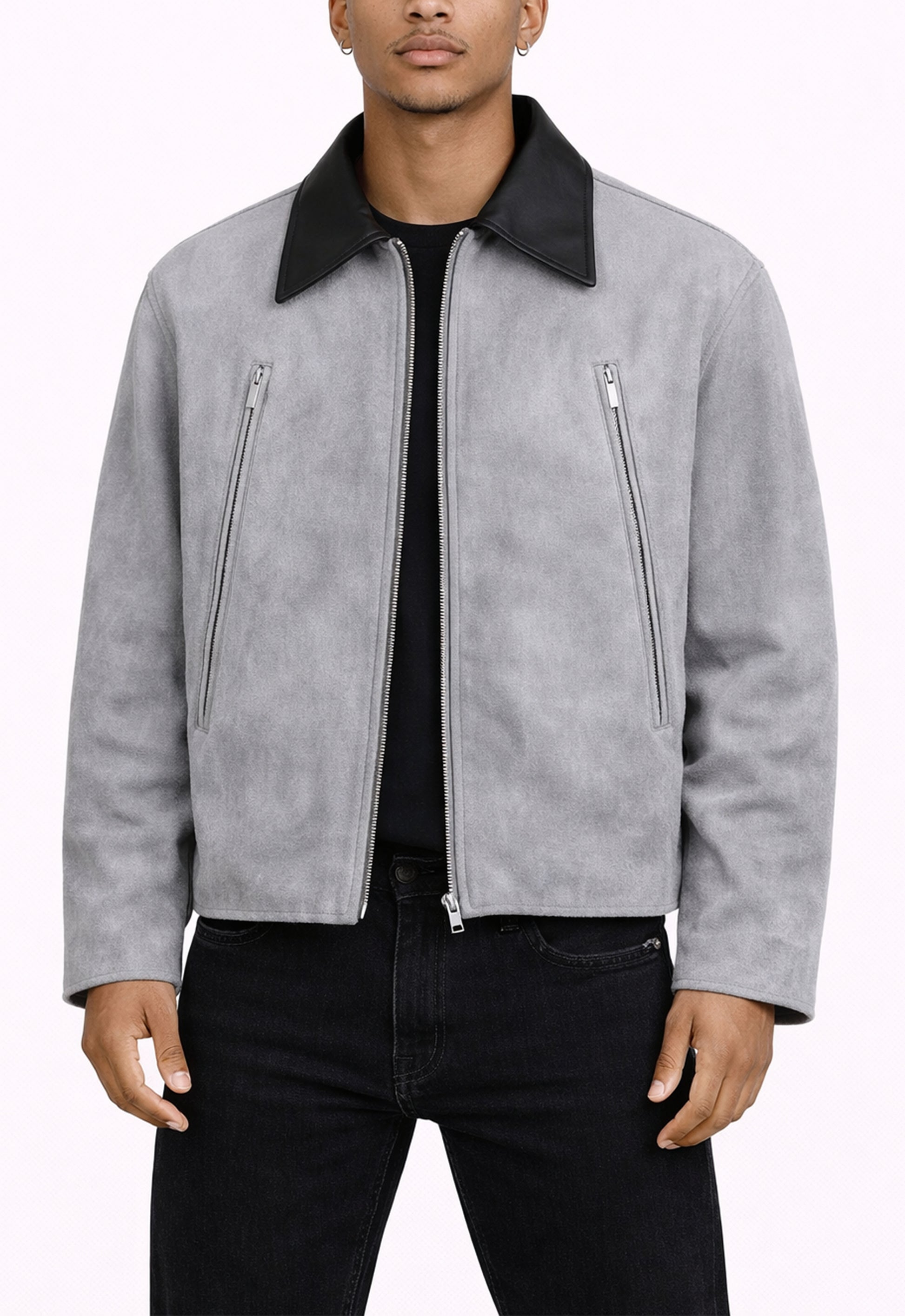 GREY SUEDE WORK JACKET jackets | STREETWEAR APPAREL | UNDEVELOPED