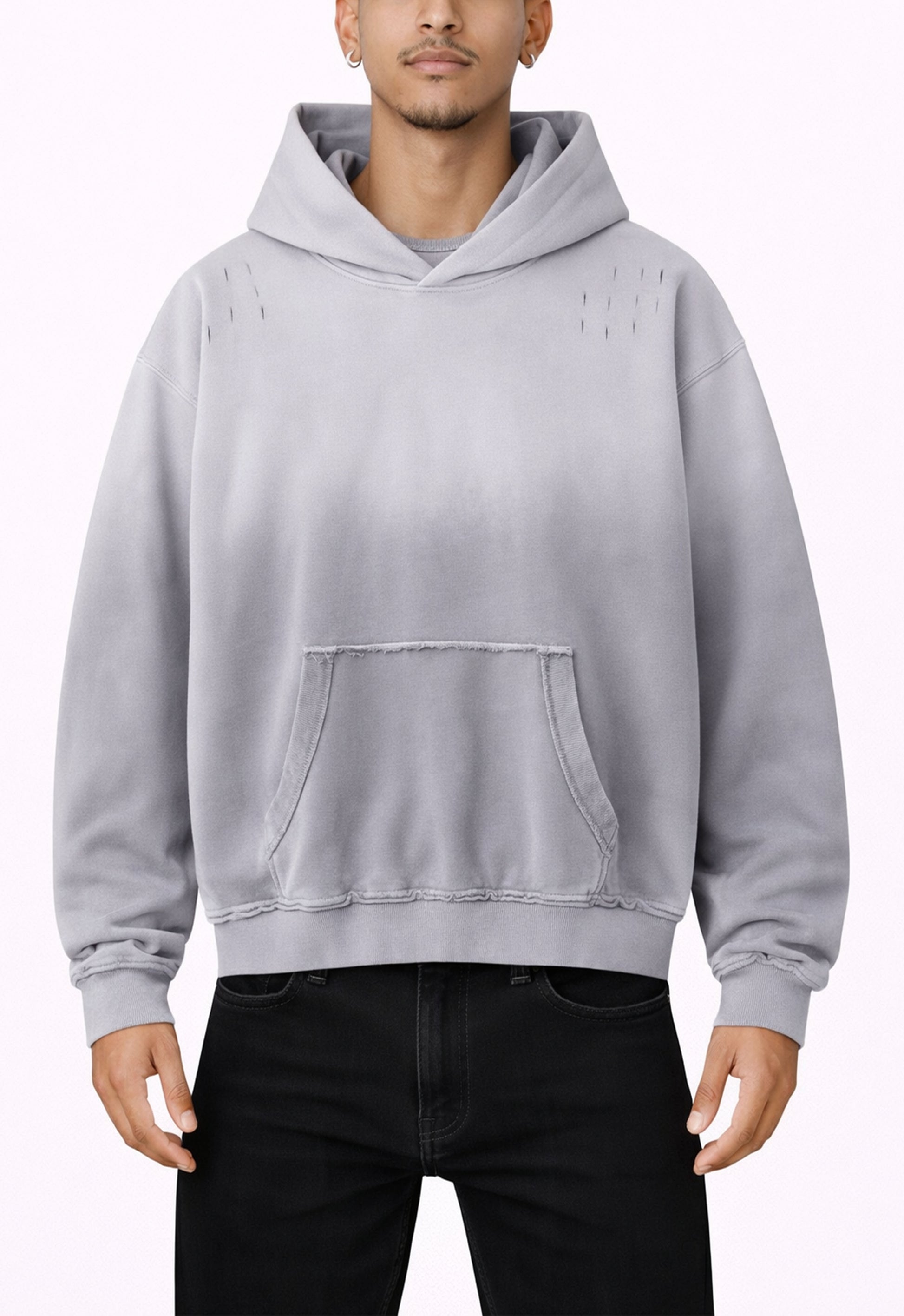 GREY SUNFADE HOODIE hoodies | STREETWEAR APPAREL | UNDEVELOPED