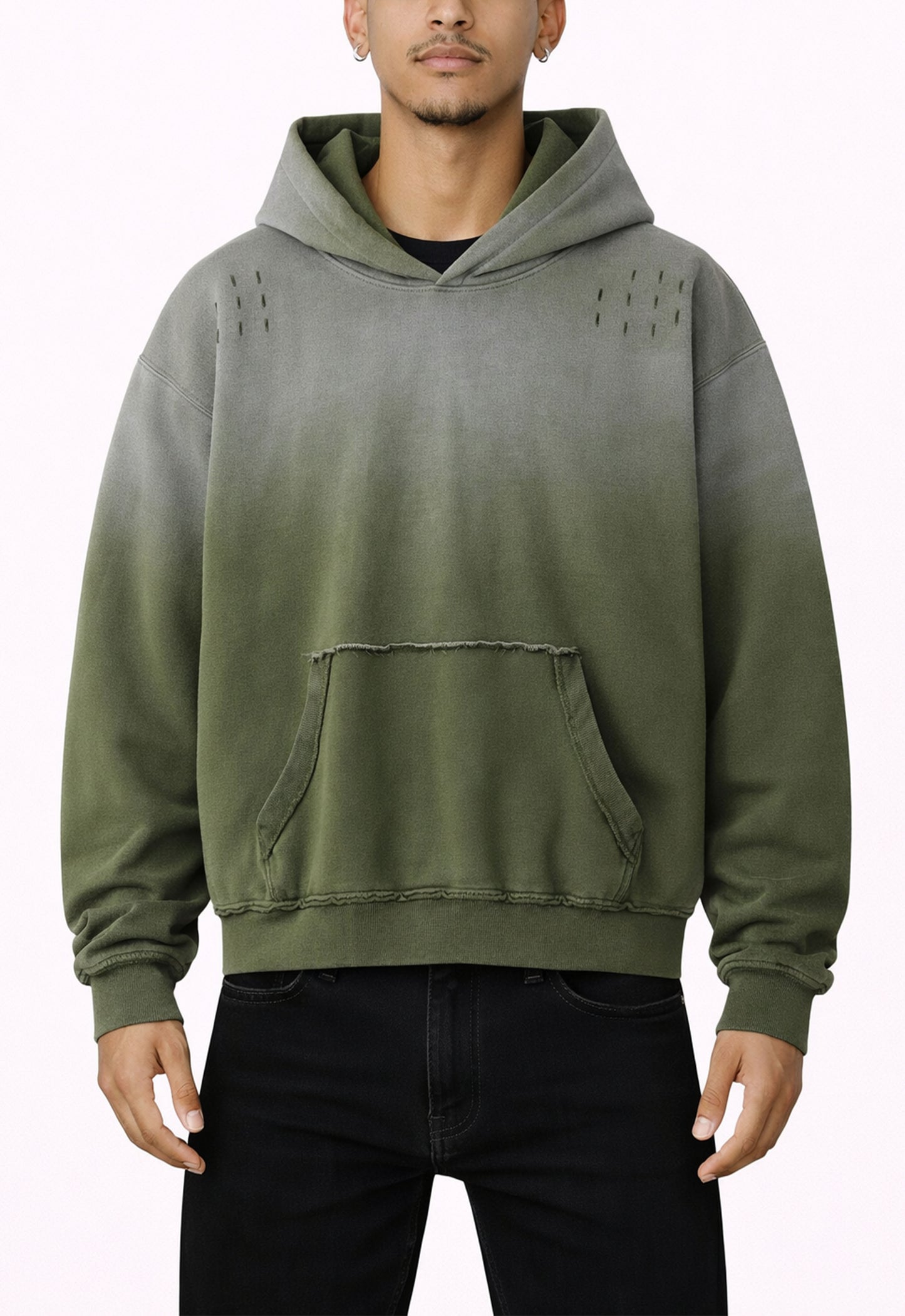 OLIVE SUNFADE HOODIE hoodies | STREETWEAR APPAREL | UNDEVELOPED