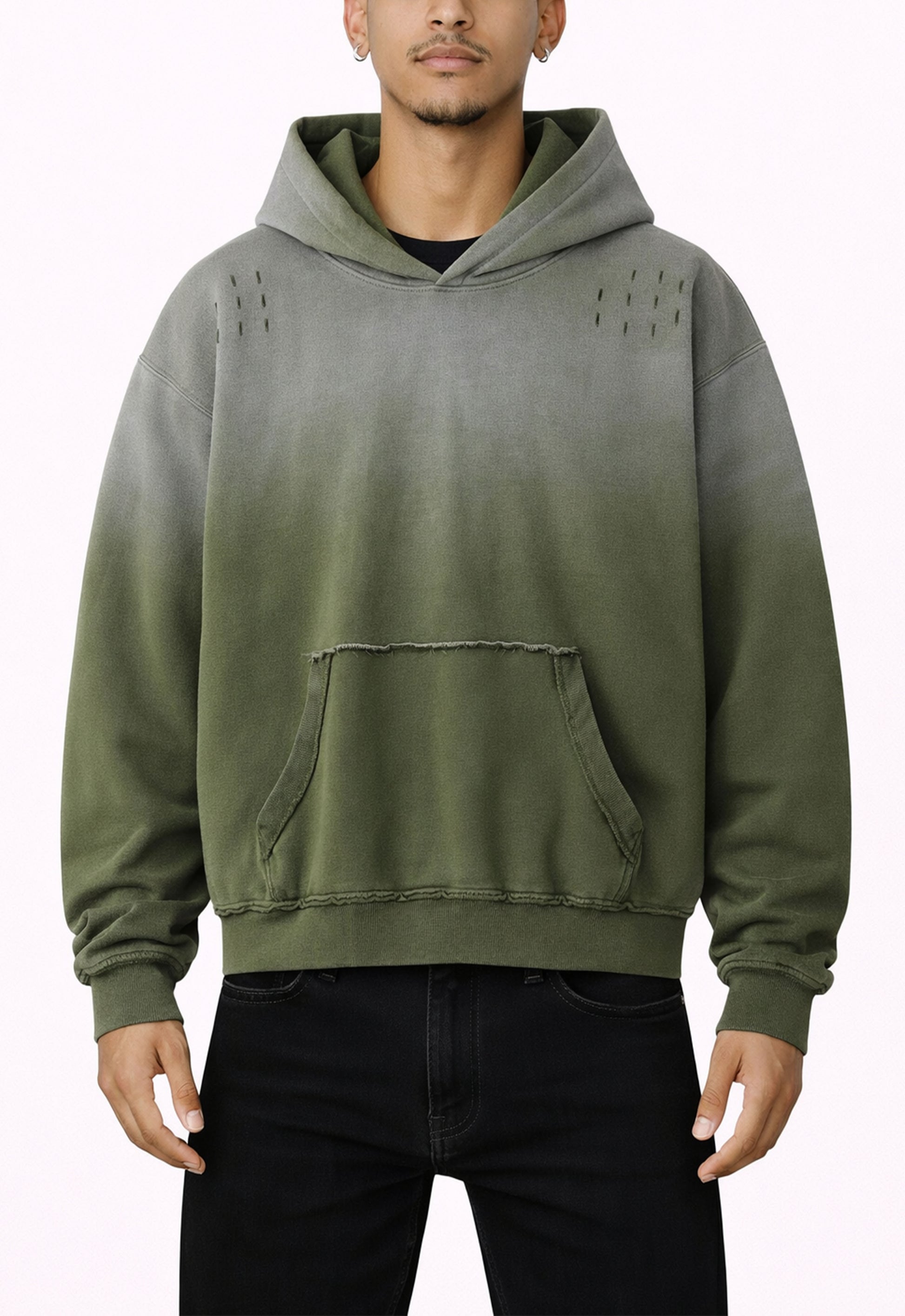 OLIVE SUNFADE HOODIE hoodies | STREETWEAR APPAREL | UNDEVELOPED