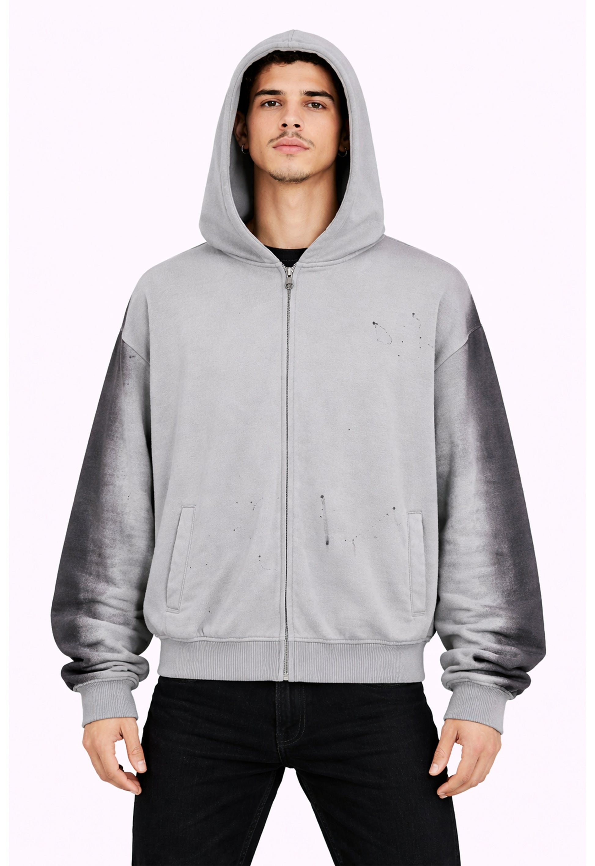 GREY PAINTERS HOODIE hoodies | STREETWEAR APPAREL | UNDEVELOPED