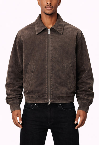 BROWN SUEDE WORK JACKET jackets | STREETWEAR APPAREL | UNDEVELOPED