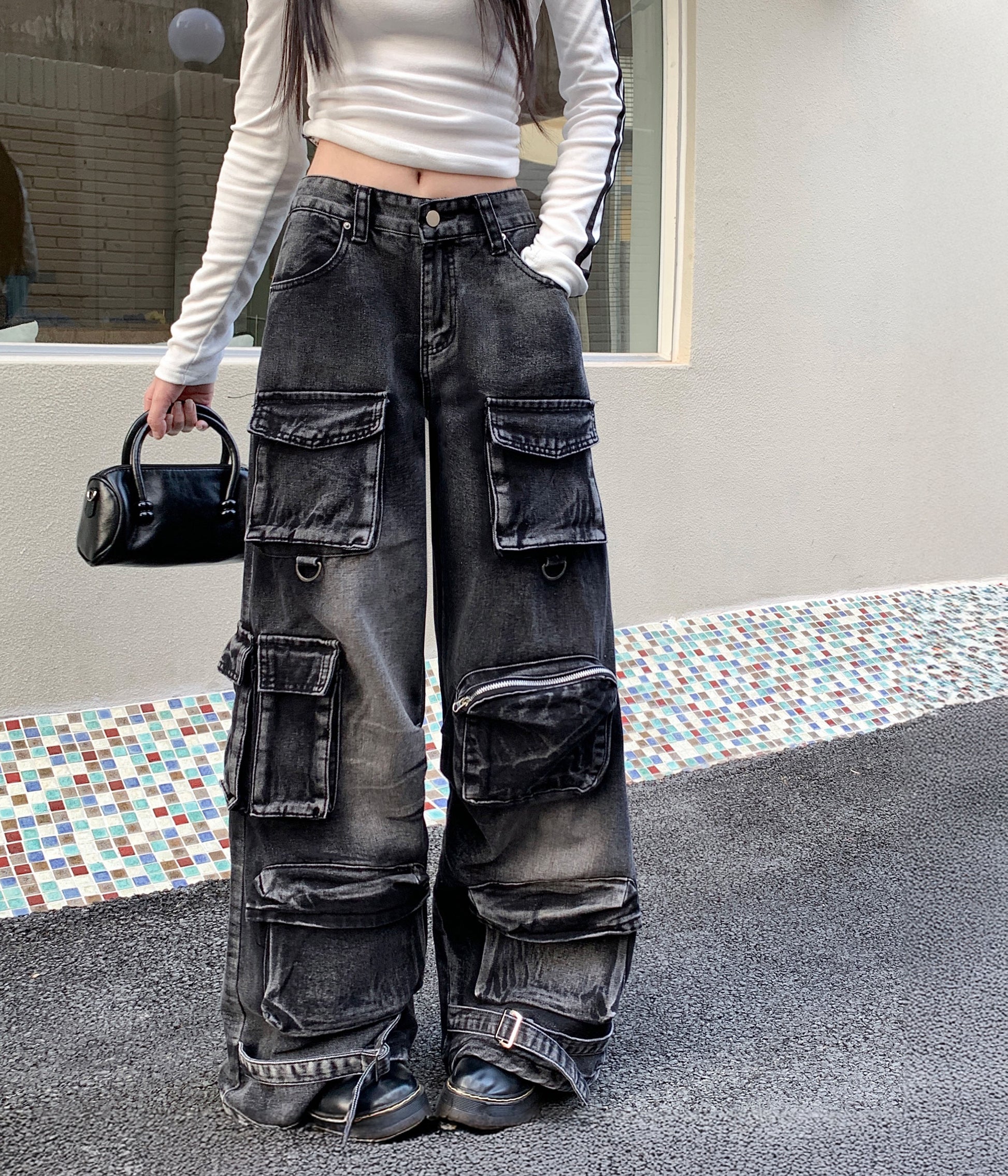 ACID WASH CARGO PANTS | UNDEVELOPED