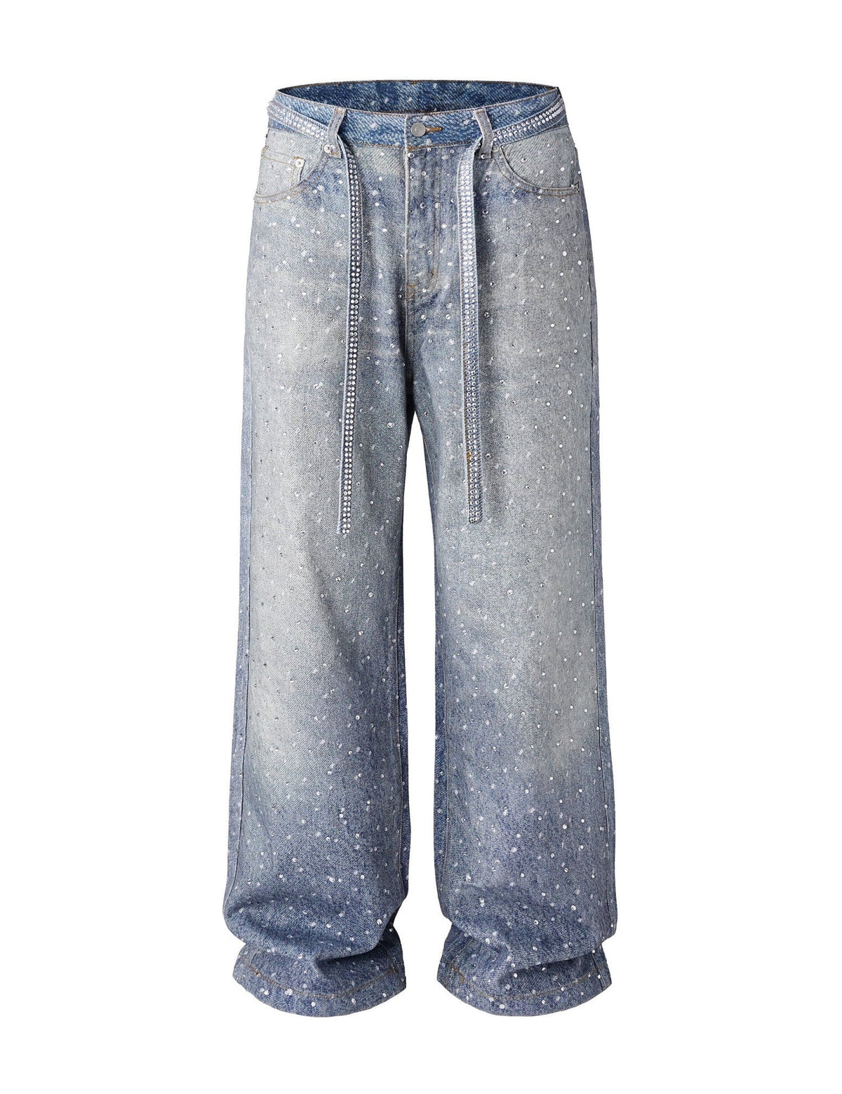 AZUL RHINESTONE DENIM Denim | STREETWEAR APPAREL | UNDEVELOPED