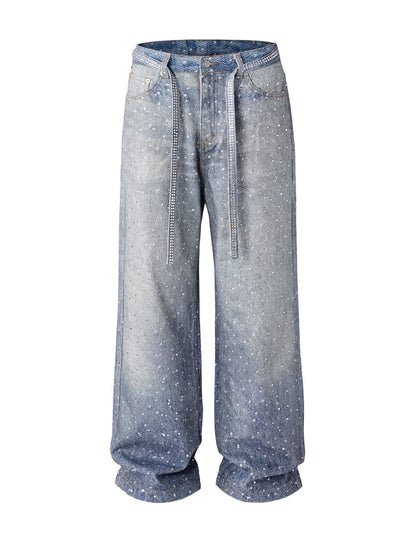 AZUL RHINESTONE DENIM Denim | STREETWEAR APPAREL | UNDEVELOPED