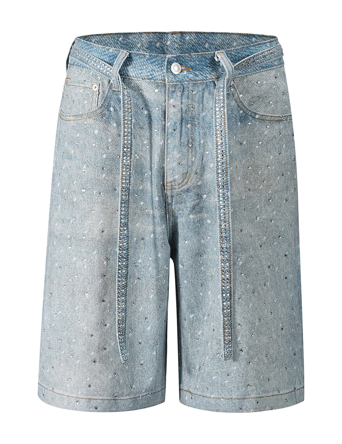AZUL RHINESTONE SHORTS Denim Shorts | STREETWEAR APPAREL | UNDEVELOPED