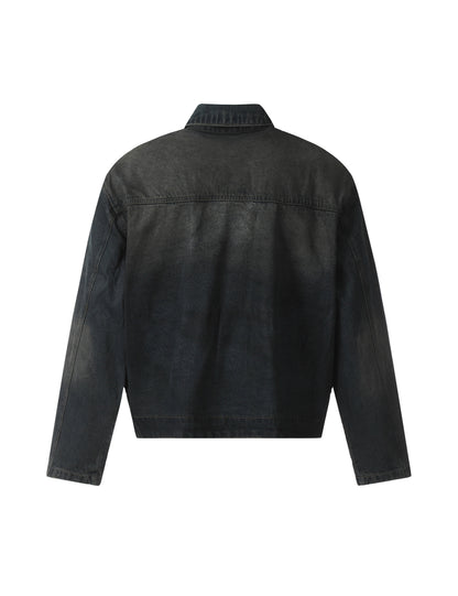 NOIR PATCHWORK WAXED DENIM JACKET Jackets | STREETWEAR APPAREL | UNDEVELOPED