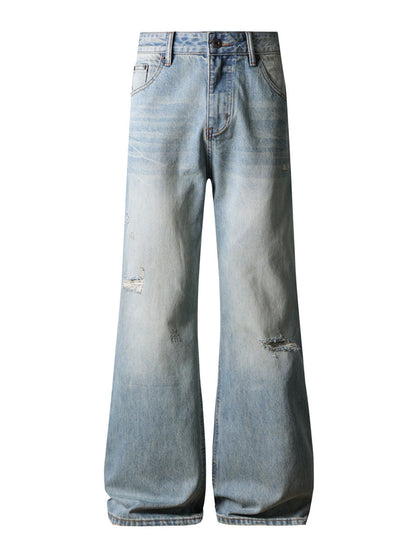 STONE WASH DISTRESSED BOOTCUT DENIM | STREETWEAR APPAREL | UNDEVELOPED