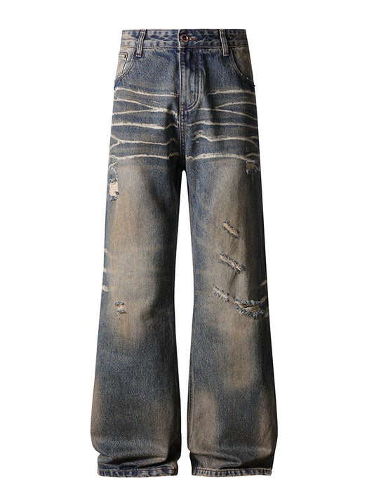 SANDWASH DISTRESSED BOOTCUT DENIM | STREETWEAR APPAREL | UNDEVELOPED
