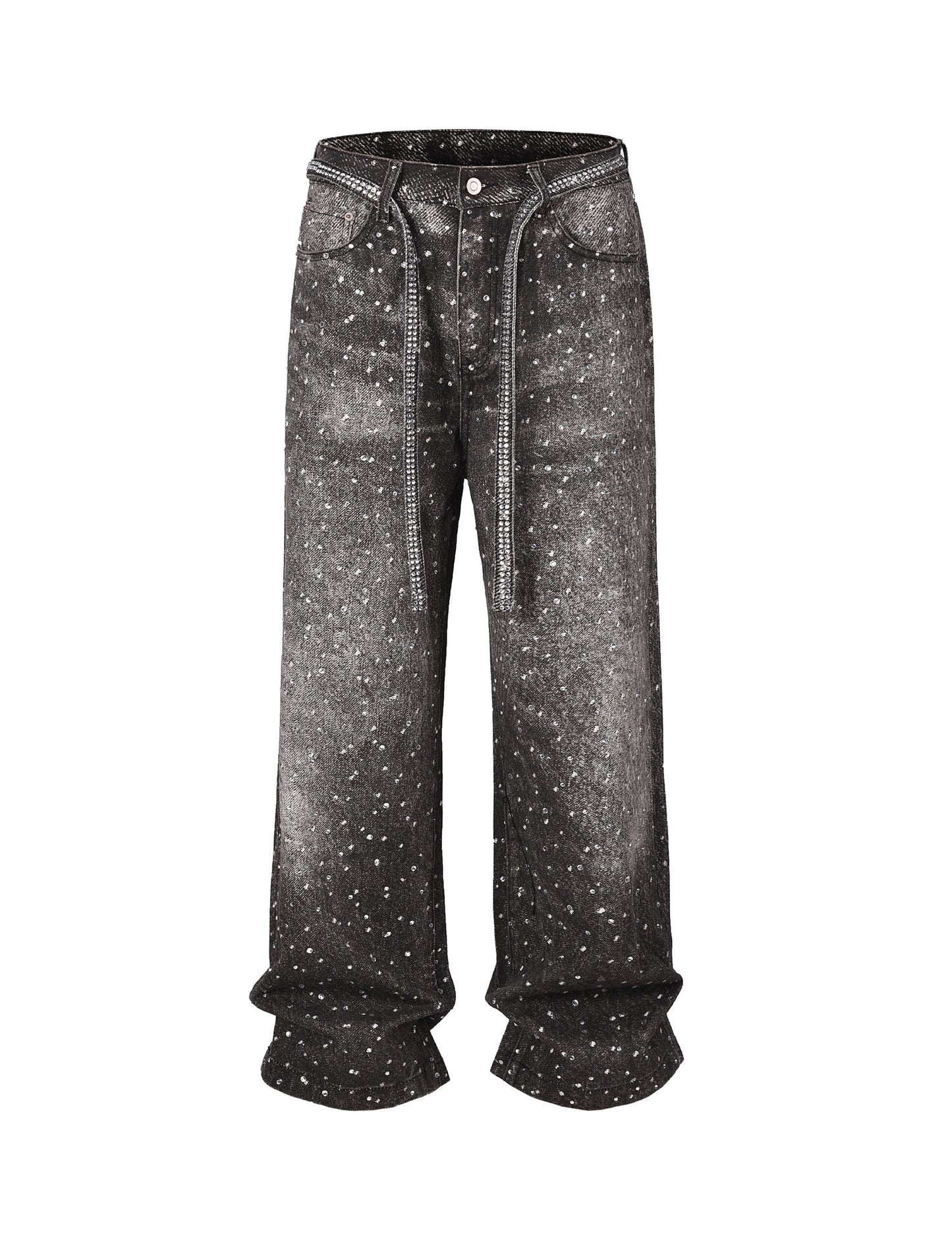 NOIR RHINESTONE DENIM Denim | STREETWEAR APPAREL | UNDEVELOPED