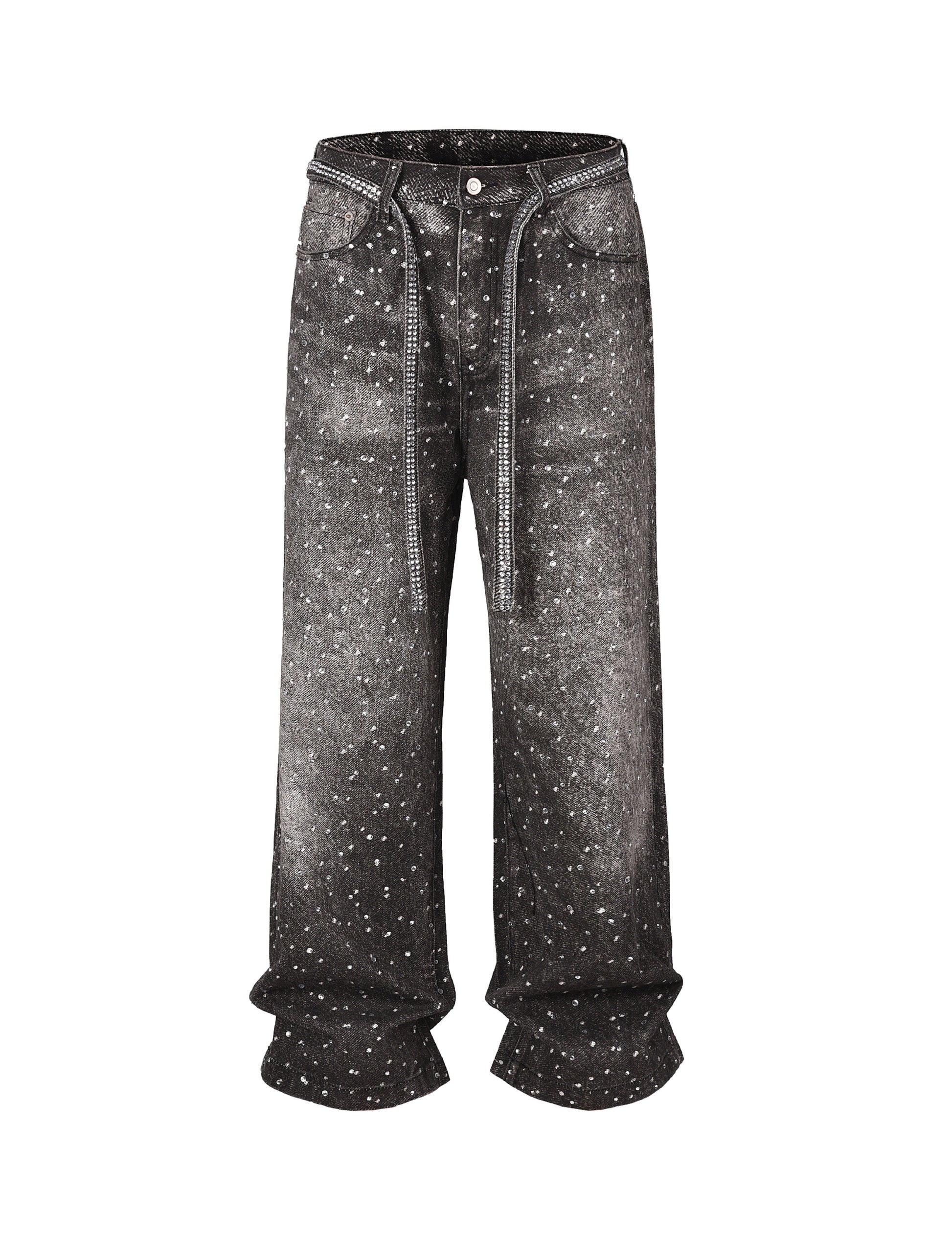 NOIR RHINESTONE DENIM Denim | STREETWEAR APPAREL | UNDEVELOPED