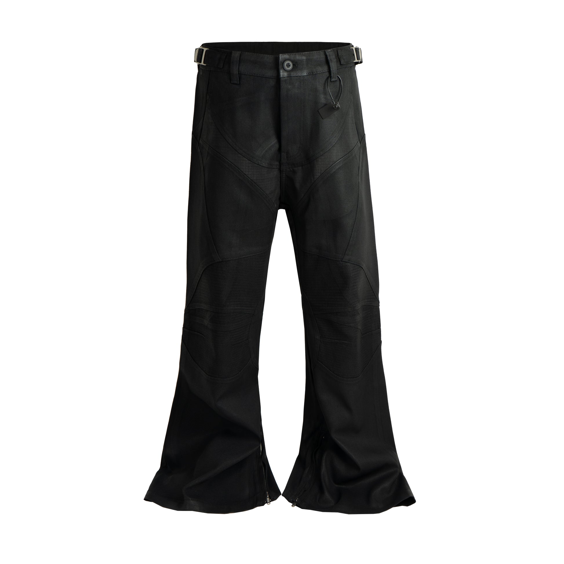 WAXED FLARE BIKER DENIM | UNDEVELOPED