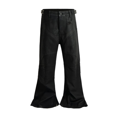 WAXED FLARE BIKER DENIM | UNDEVELOPED