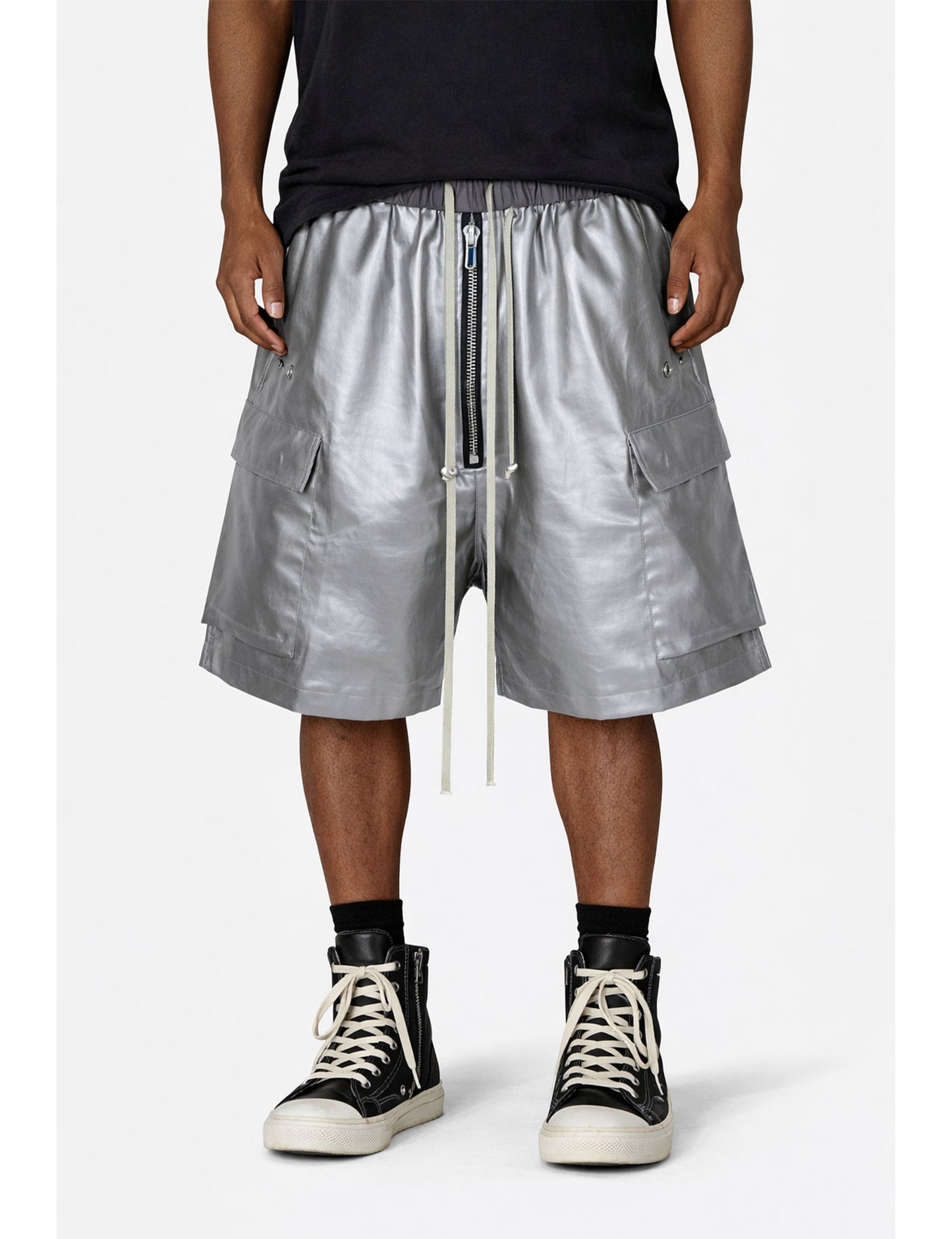 METALLIC SHINE CARGO SHORTS Cargo Shorts | STREETWEAR APPAREL | UNDEVELOPED