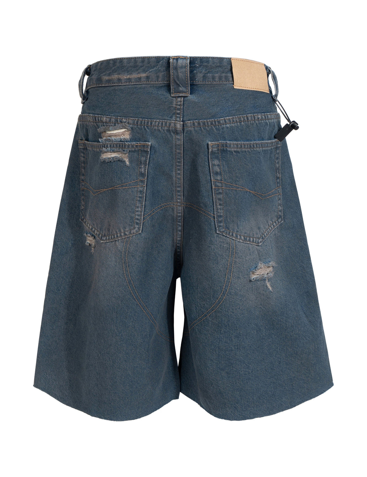 DESTROYED BIKER SHORTS Shorts | STREETWEAR APPAREL | UNDEVELOPED