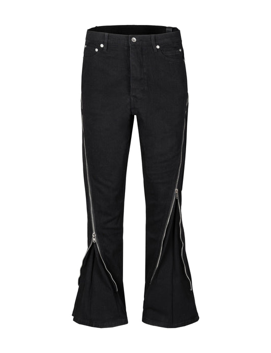 DIAMOND ZIP FLARE DENIM Denim | STREETWEAR APPAREL | UNDEVELOPED