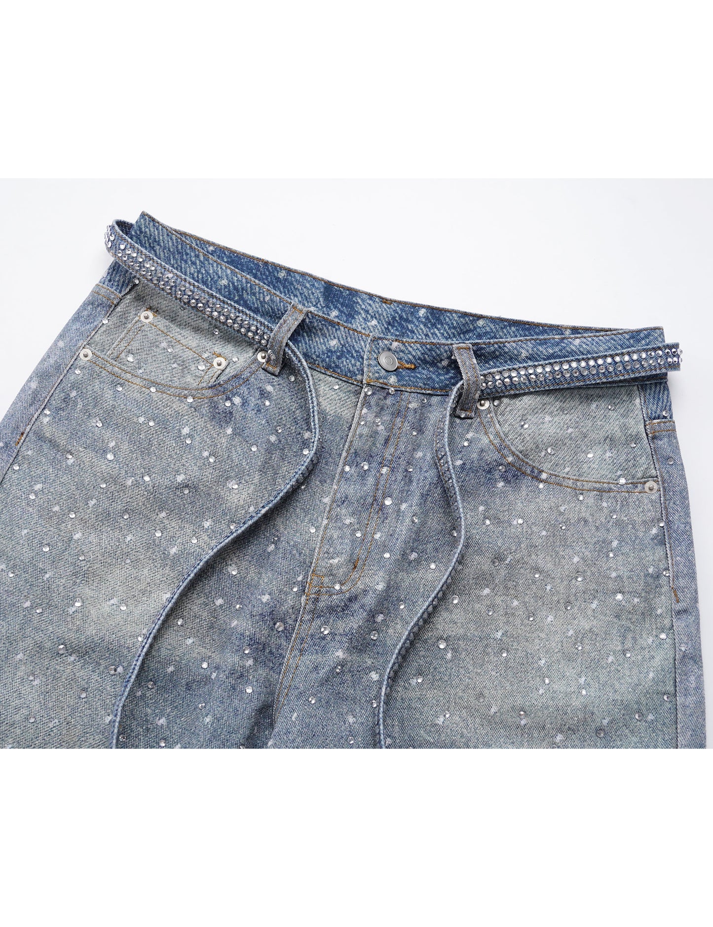 AZUL RHINESTONE DENIM Denim | STREETWEAR APPAREL | UNDEVELOPED