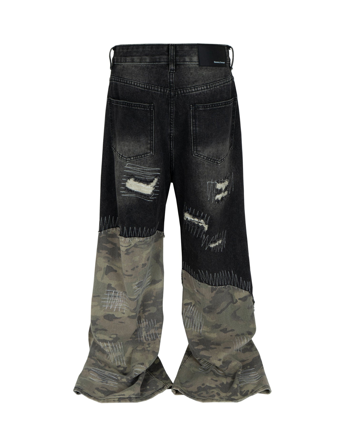 NOIR SCAB CAMO FLARE DENIM Denim | STREETWEAR APPAREL | UNDEVELOPED