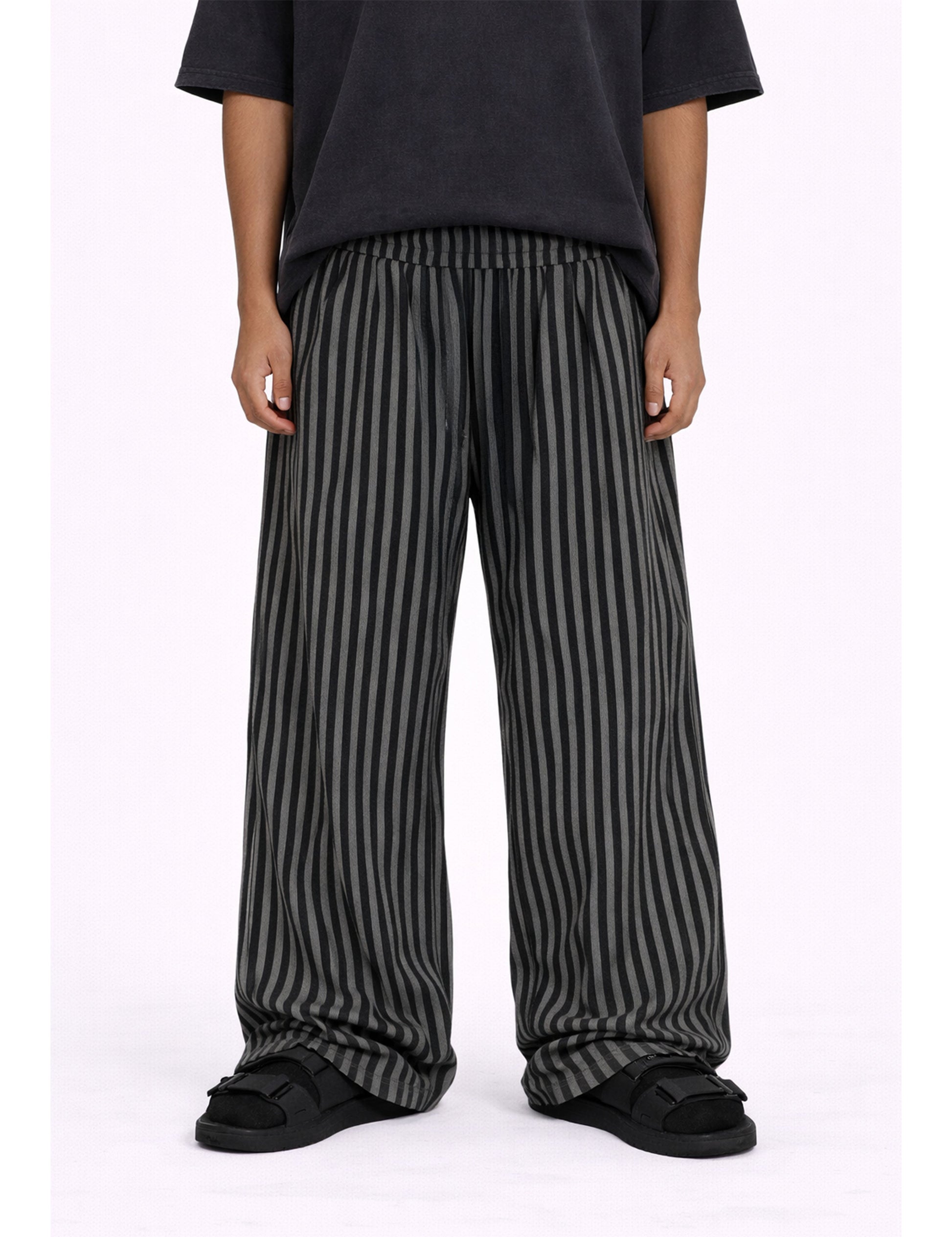 NOIR STRIPED LOUNGE PANTS Cargo Pants | STREETWEAR APPAREL | UNDEVELOPED