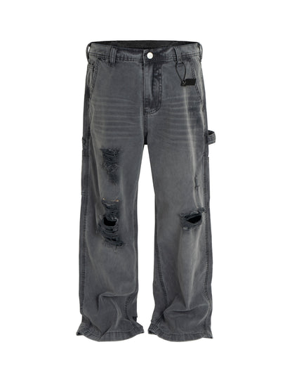 DISTRESSED CARGO DENIM Cargo Pants | STREETWEAR APPAREL | UNDEVELOPED
