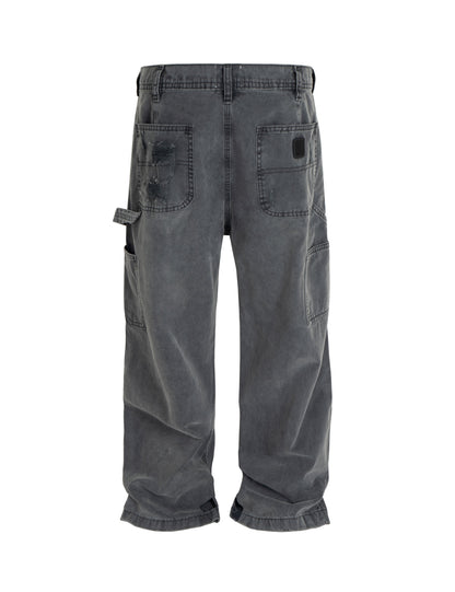 DISTRESSED CARGO DENIM Cargo Pants | STREETWEAR APPAREL | UNDEVELOPED