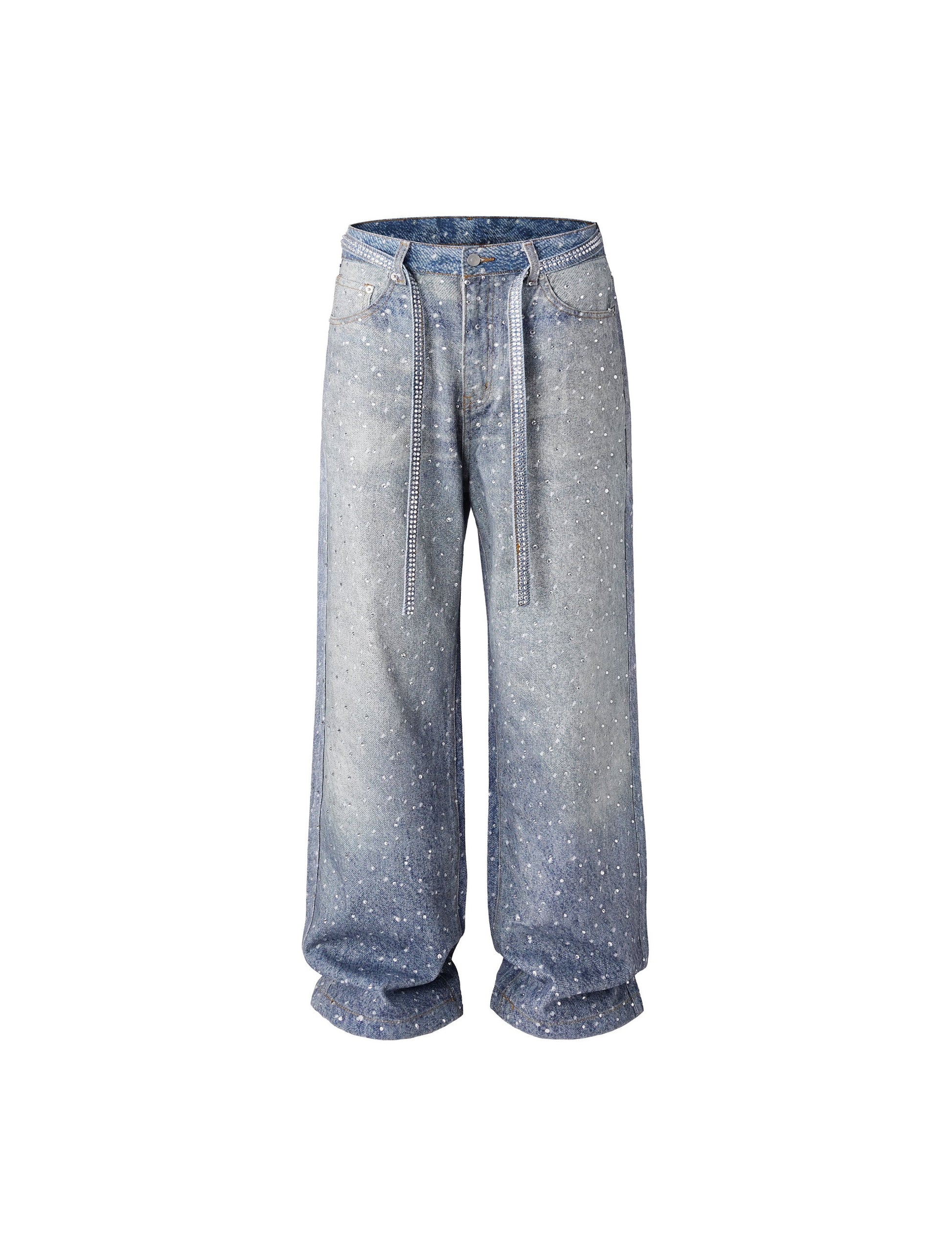 AZUL RHINESTONE DENIM Denim | STREETWEAR APPAREL | UNDEVELOPED