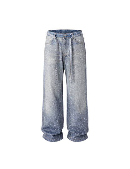 AZUL RHINESTONE DENIM Denim | STREETWEAR APPAREL | UNDEVELOPED