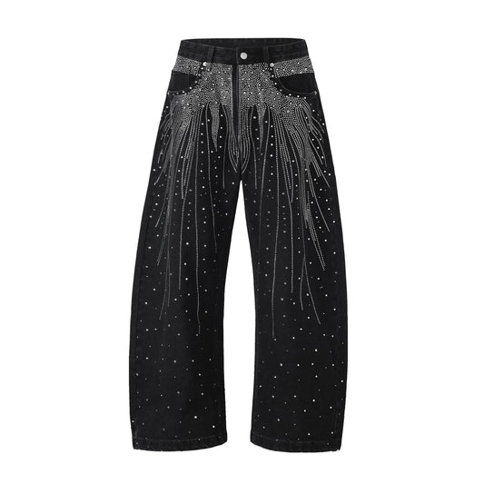 NOIR FLORAL RHINESTONE DENIM | UNDEVELOPED