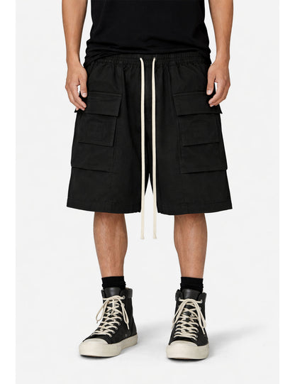 NOIR DROP-CROTCH CARGO SHORTS Cargo Shorts | STREETWEAR APPAREL | UNDEVELOPED