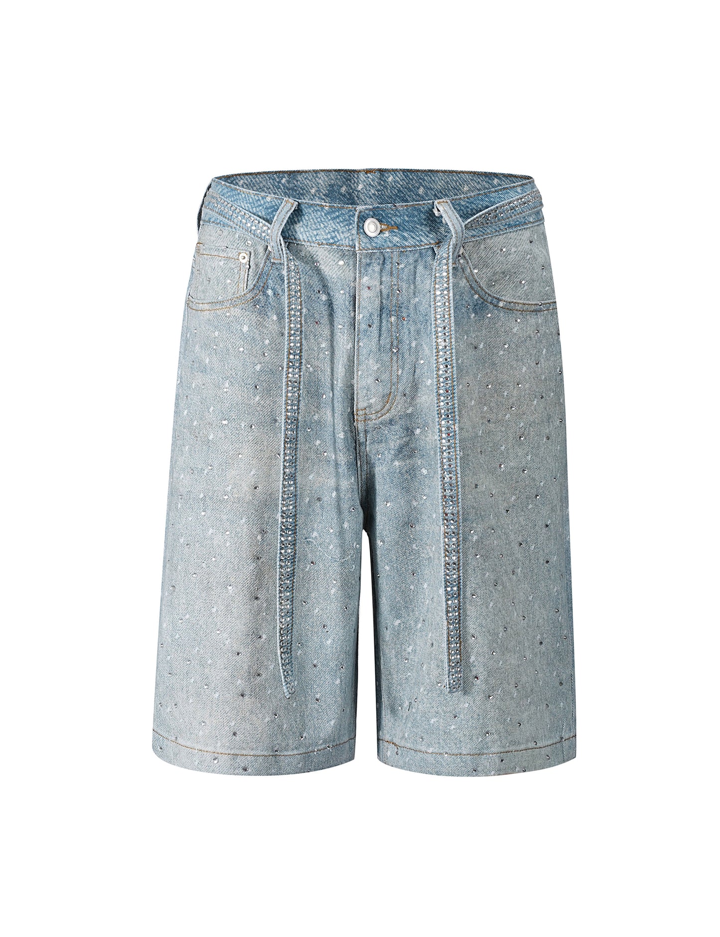 AZUL RHINESTONE SHORTS Denim Shorts | STREETWEAR APPAREL | UNDEVELOPED