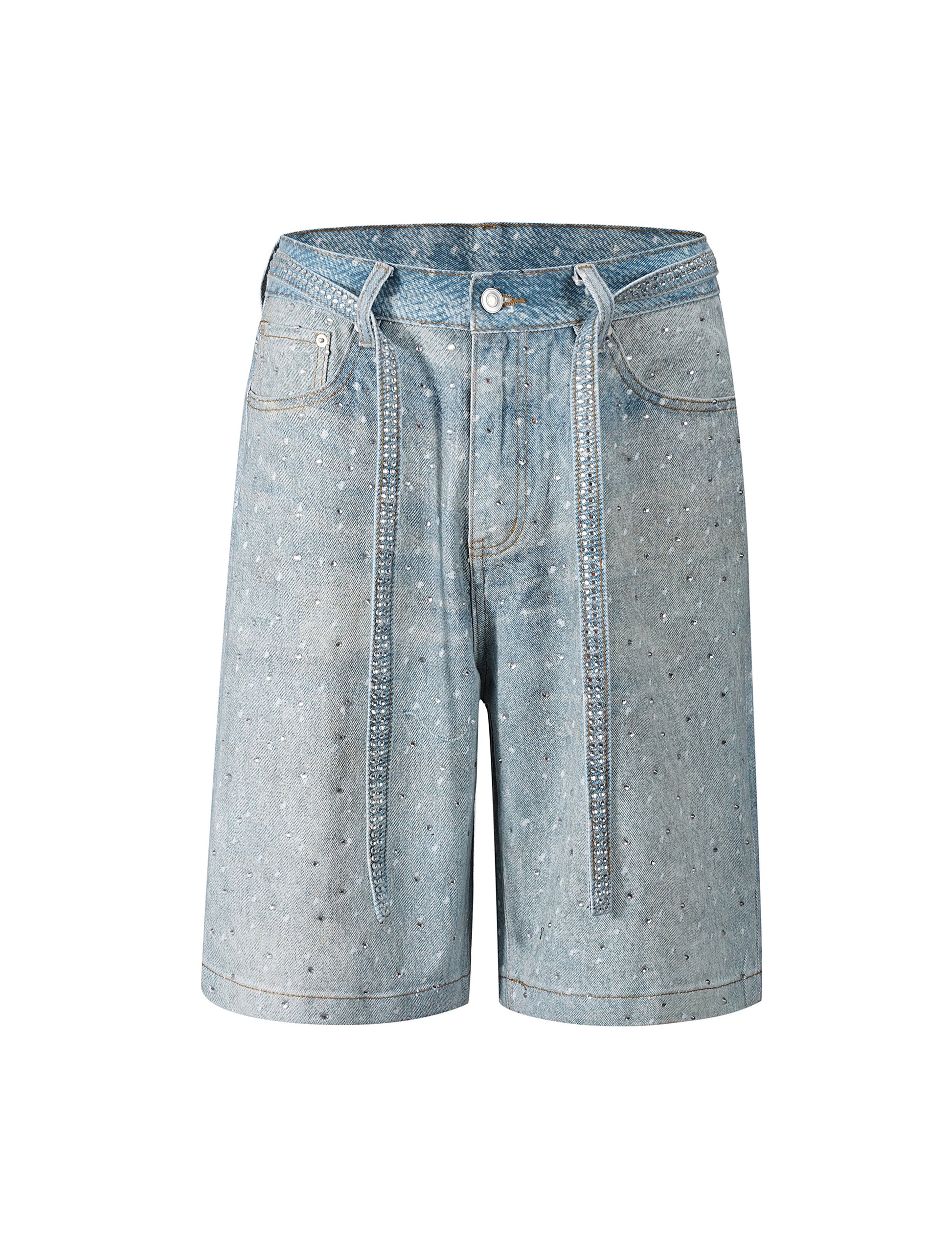 AZUL RHINESTONE SHORTS Denim Shorts | STREETWEAR APPAREL | UNDEVELOPED