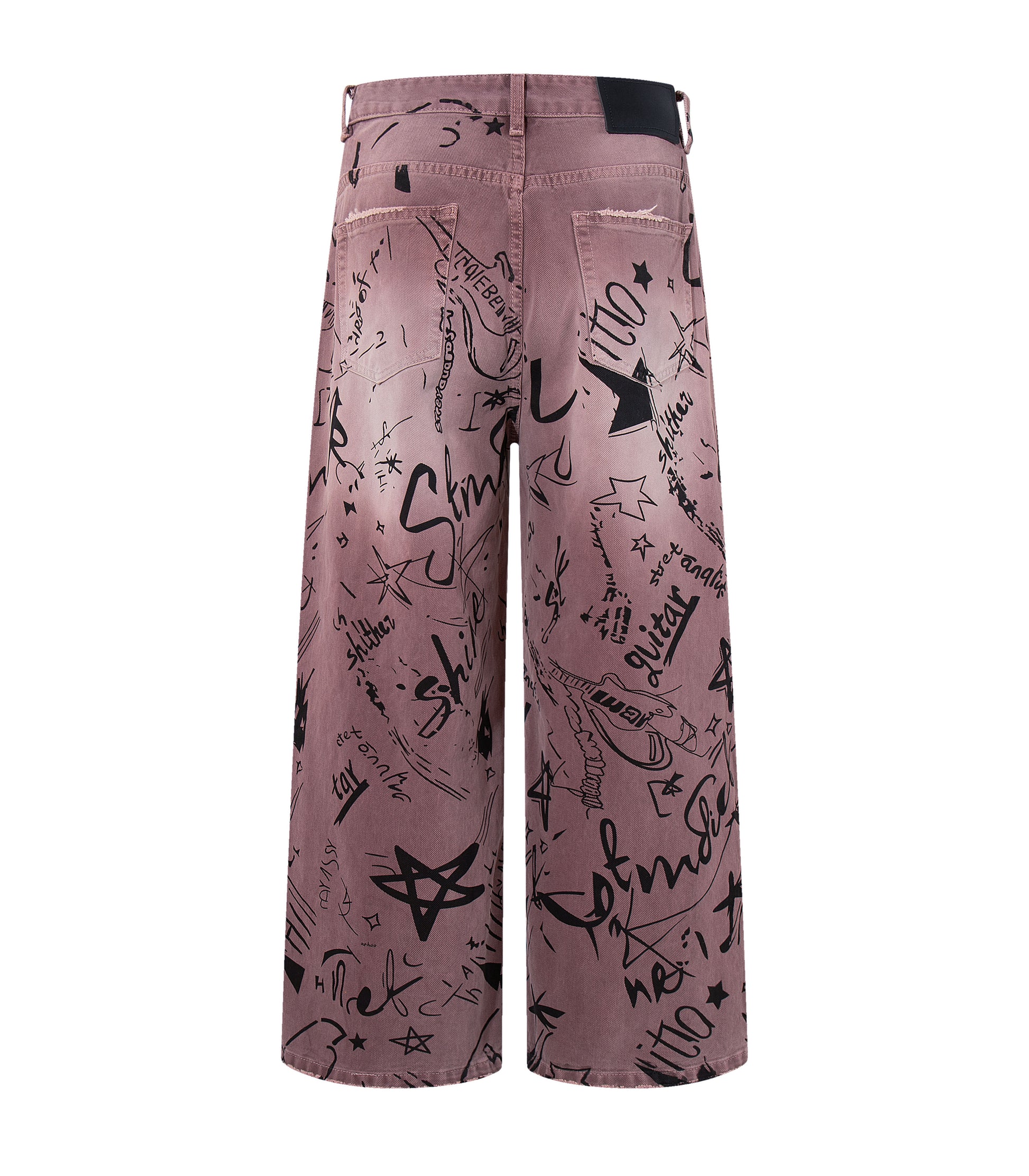 MAROON GRAFFITI DENIM | UNDEVELOPED