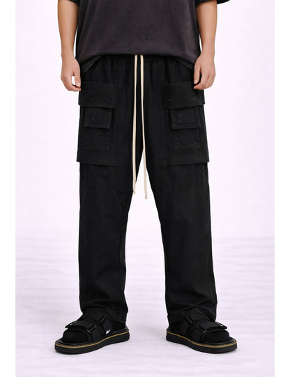 NOIR DROP-CROTCH DRAWSTRING CARGO PANTS Cargo Pants | STREETWEAR APPAREL | UNDEVELOPED
