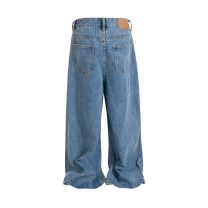 Light Wash Baggy Denim - back