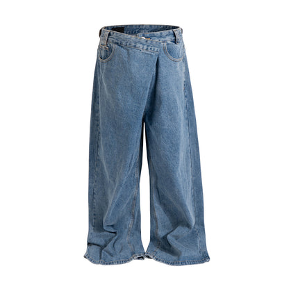 Light Wash Baggy Denim - front