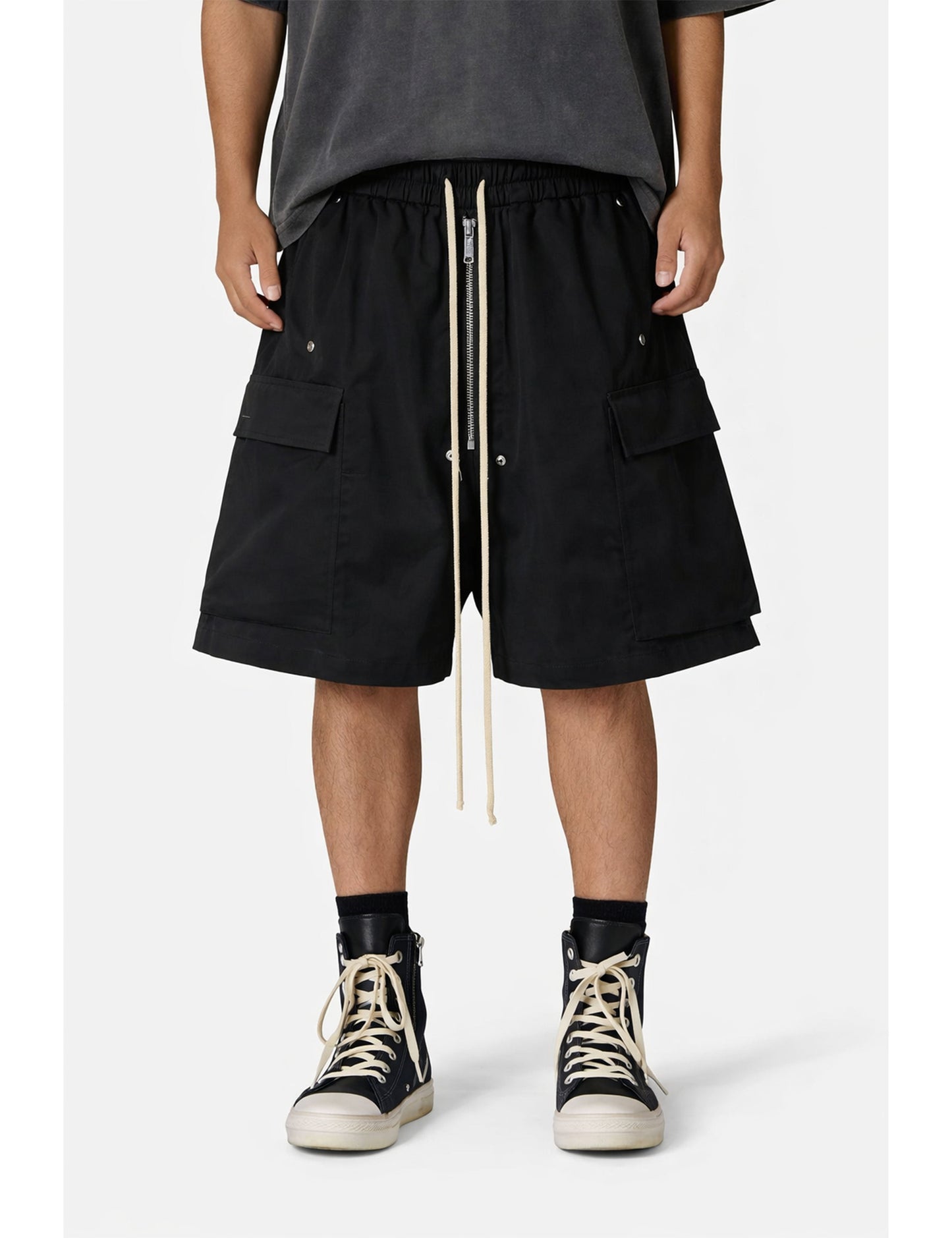 NOIR DRAWSTRING SHORTS Cargo Shorts | STREETWEAR APPAREL | UNDEVELOPED