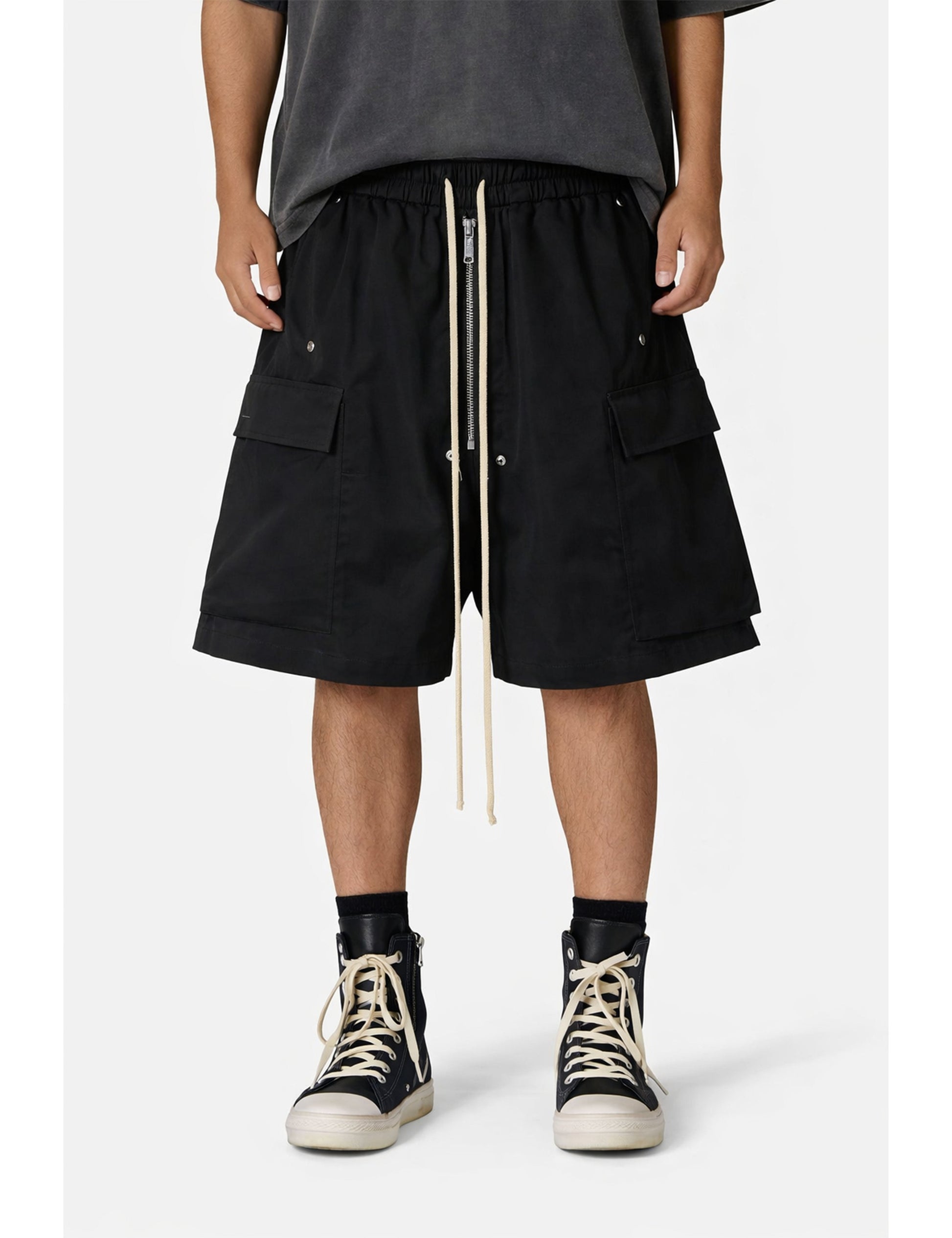 NOIR DRAWSTRING SHORTS Cargo Shorts | STREETWEAR APPAREL | UNDEVELOPED