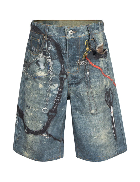 HARDWARE DENIM SHORTS Denim Shorts | STREETWEAR APPAREL | UNDEVELOPED