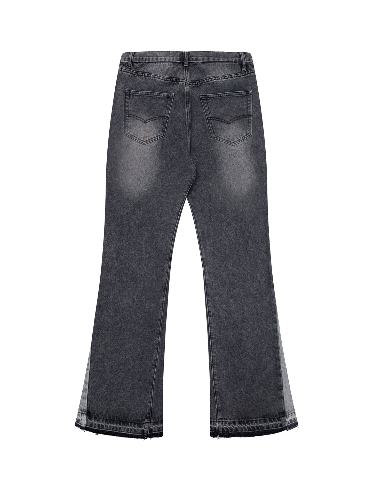 CHARCOAL SPLIT FLARE DENIM Denim | STREETWEAR APPAREL | UNDEVELOPED