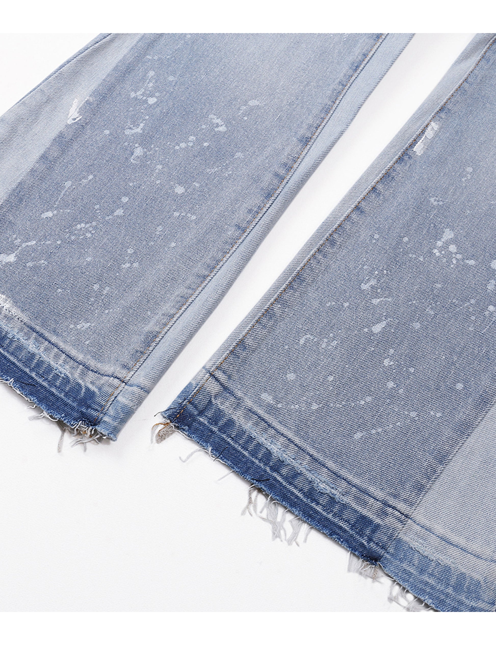 SKY DISTRESSED SPLIT FLARE DENIM Denim | STREETWEAR APPAREL | UNDEVELOPED