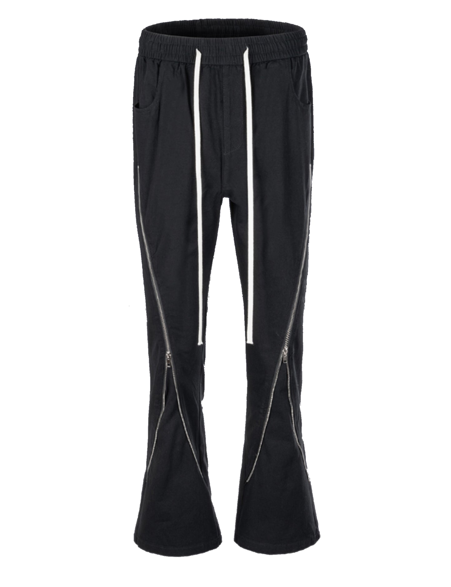 NYLON FULL ZIP DRAWSTRING PANTS