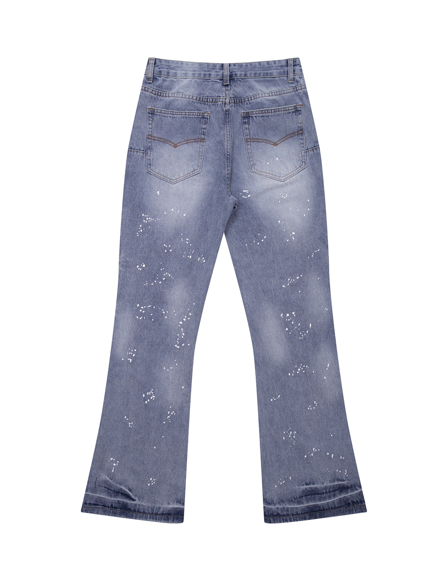 AZUL DISTRESSED SPLIT FLARE DENIM Denim | STREETWEAR APPAREL | UNDEVELOPED
