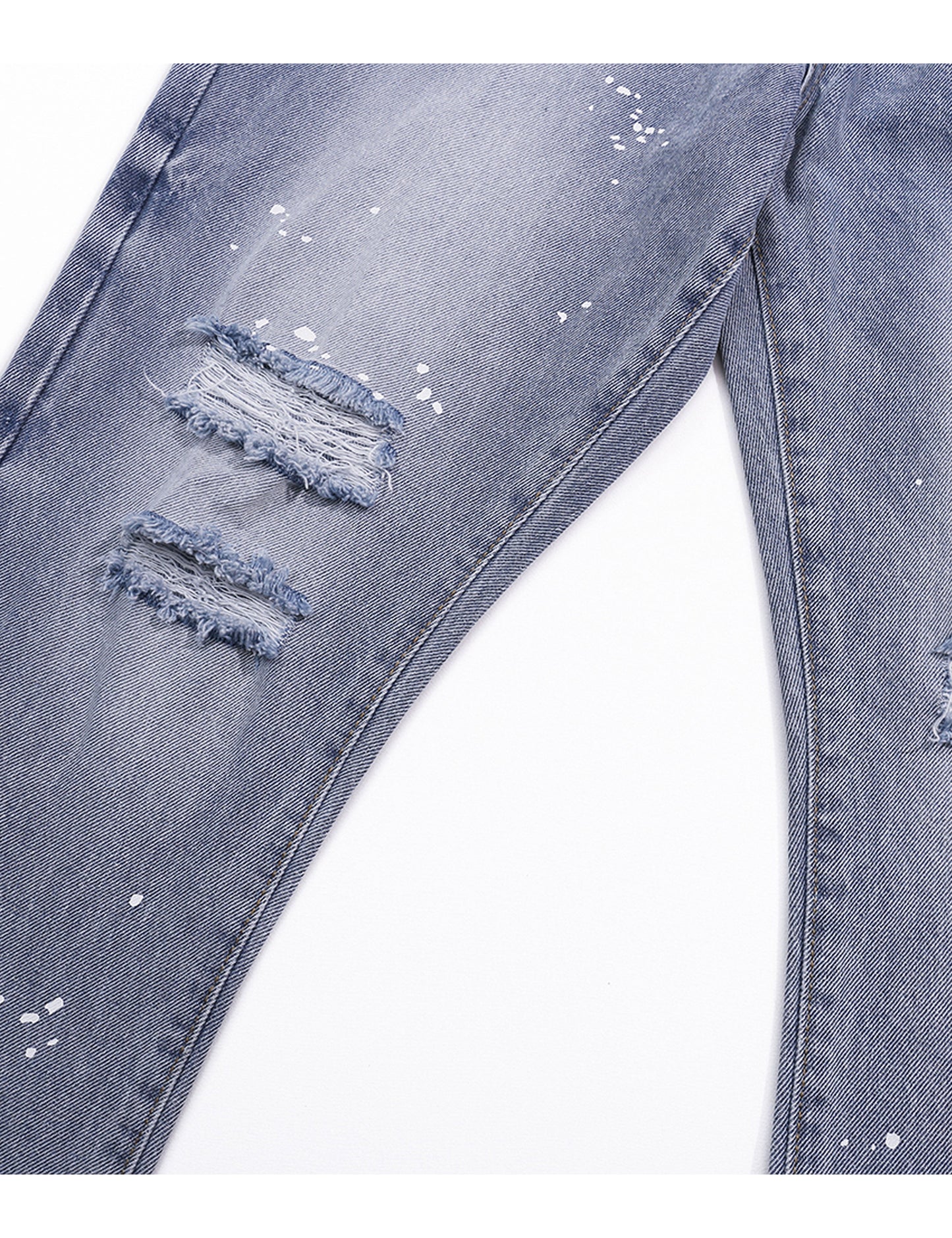 AZUL DISTRESSED SPLIT FLARE DENIM Denim | STREETWEAR APPAREL | UNDEVELOPED