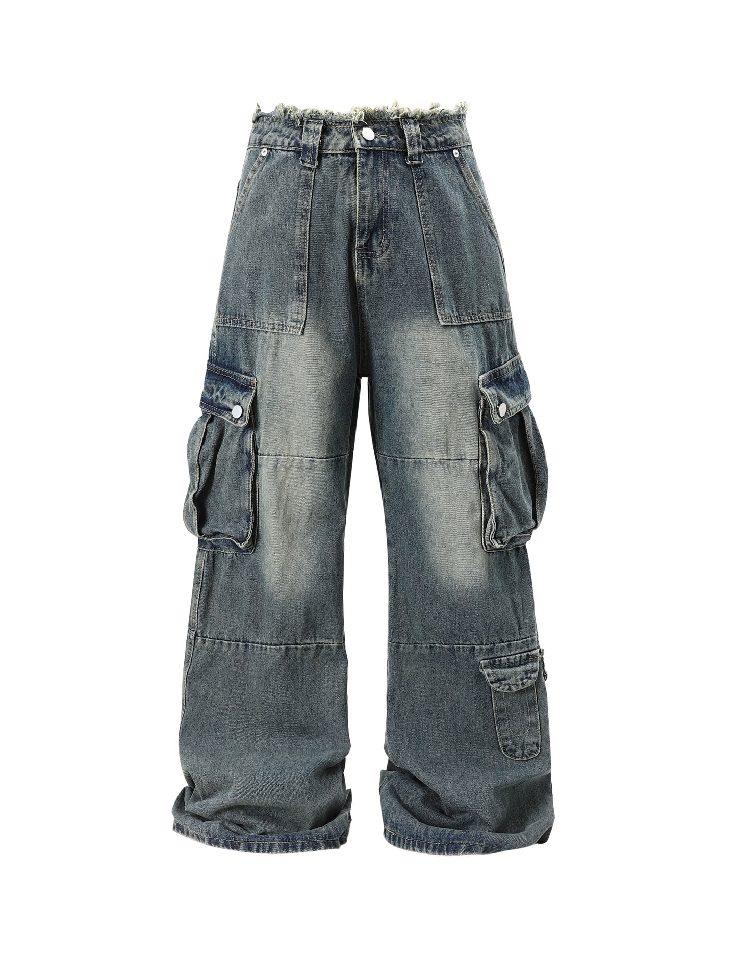 AZUL DISTRESSED CARGO DENIM Cargo Pants | STREETWEAR APPAREL | UNDEVELOPED