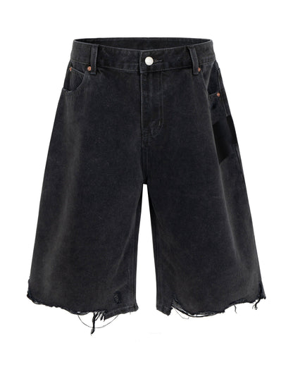 NOIR CUTOFF DENIM SHORTS Denim Shorts | STREETWEAR APPAREL | UNDEVELOPED