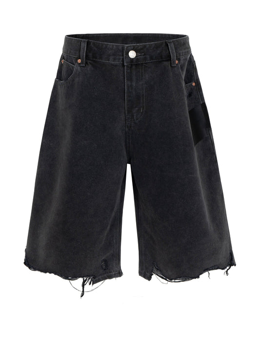 NOIR CUTOFF DENIM SHORTS Denim Shorts | STREETWEAR APPAREL | UNDEVELOPED