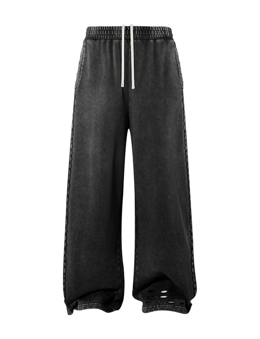 NOIR DISTRESSED SWEATPANTS Sweatpants | STREETWEAR APPAREL | UNDEVELOPED