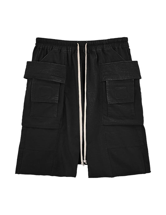 NOIR DROP-CROTCH CARGO SHORTS Cargo Shorts | STREETWEAR APPAREL | UNDEVELOPED